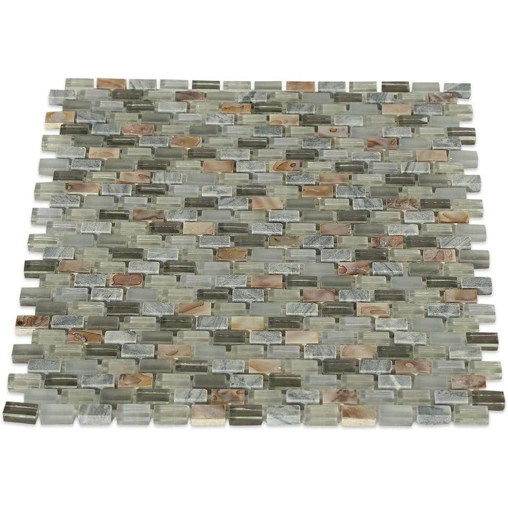 Paradox 0.37" x 0.62" Natural Stone Mosaic Tile