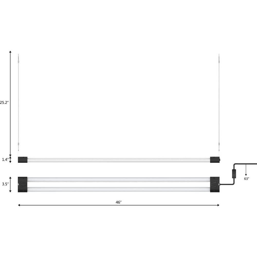 BoostGro 4FT LED Grow Light, Full Spectrum with Enriched Red Light, Linkable Design, for Indoor Plants and Gardening (1-pack)