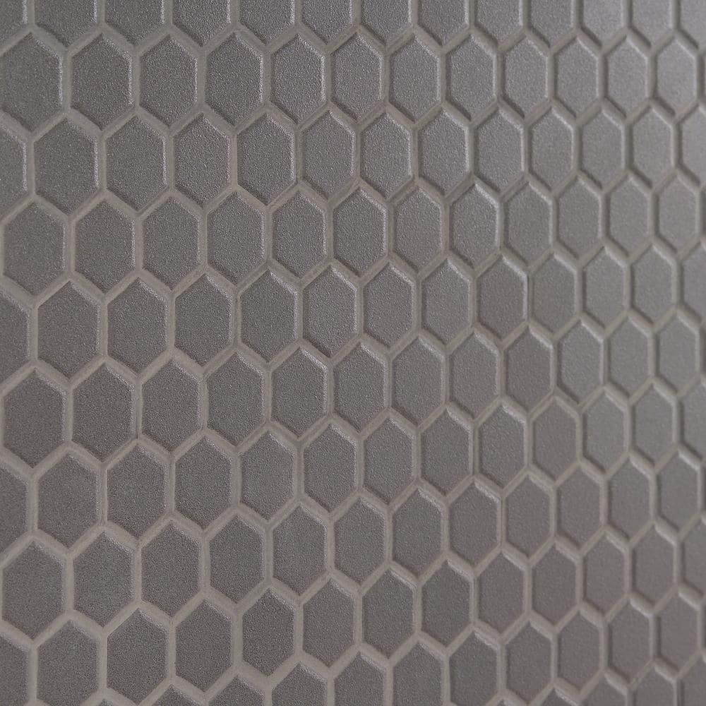 Slim 10.23" x 11.81" Matte Porcelain Floor and Wall Mosaic Tile
