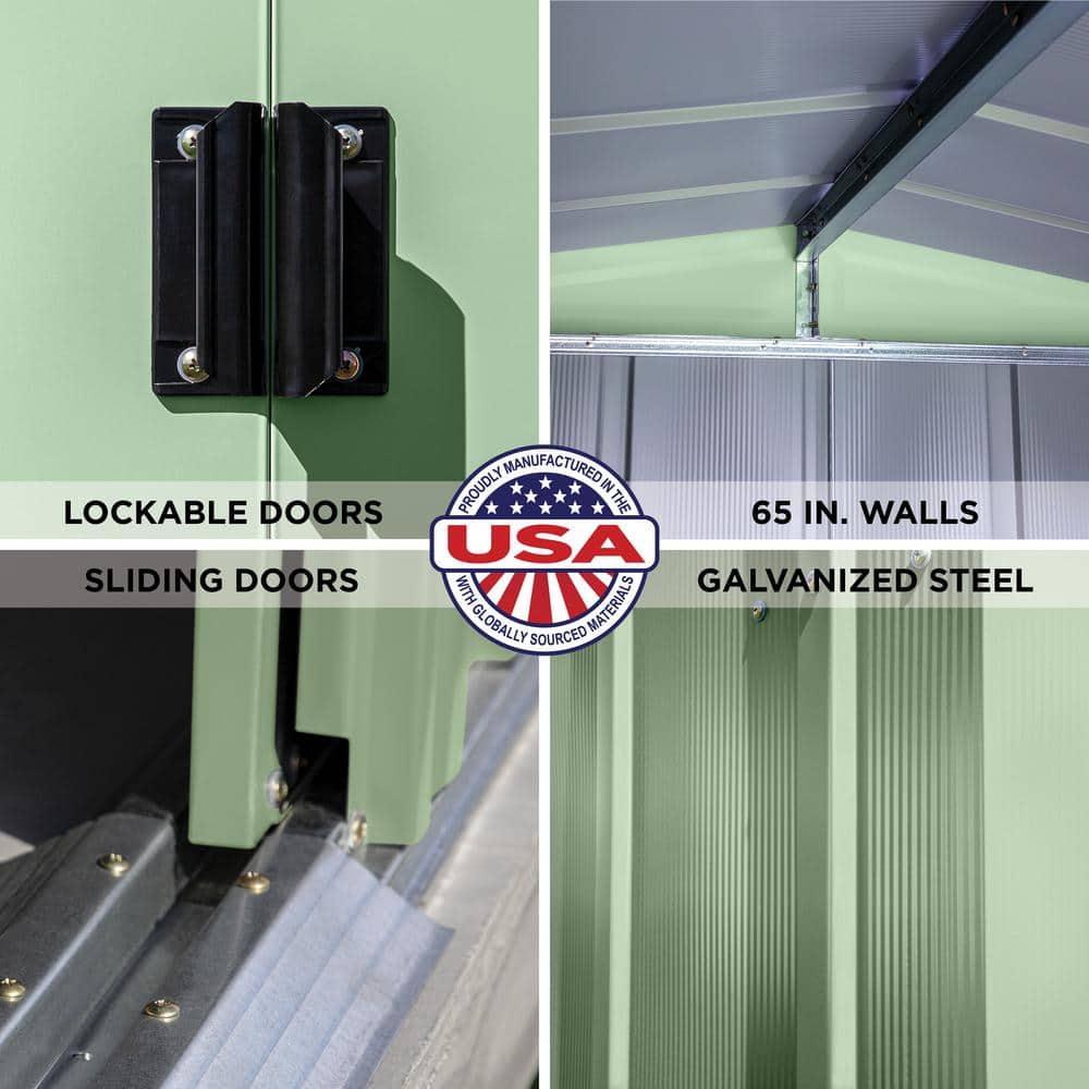 10 ft. W x 8 ft. D Metal Storage Shed