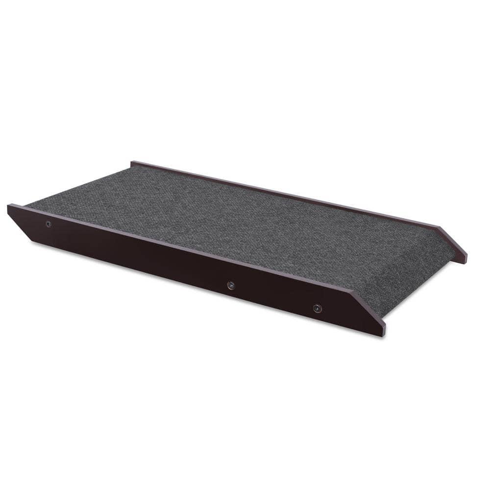 BirdRock Brands Internet's Best Espresso Wood/ Carpet Adjustable Folding Pet Ramp