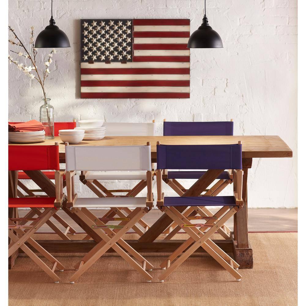 Casual Home 18-Inch Director Chair, Honey Oak Frame