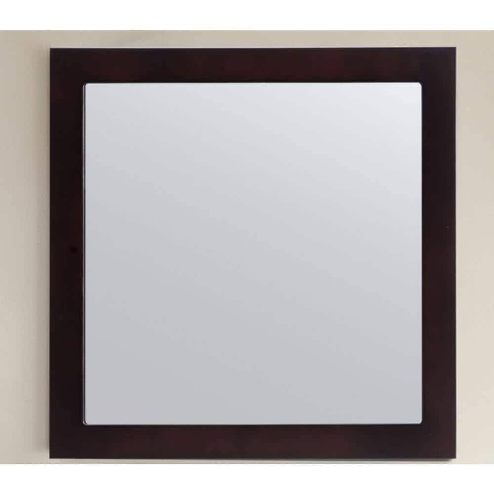 Laviva 313FF-3030E 0.79 x 30 x 30 in. Sterling Framed Square Espresso Mirror