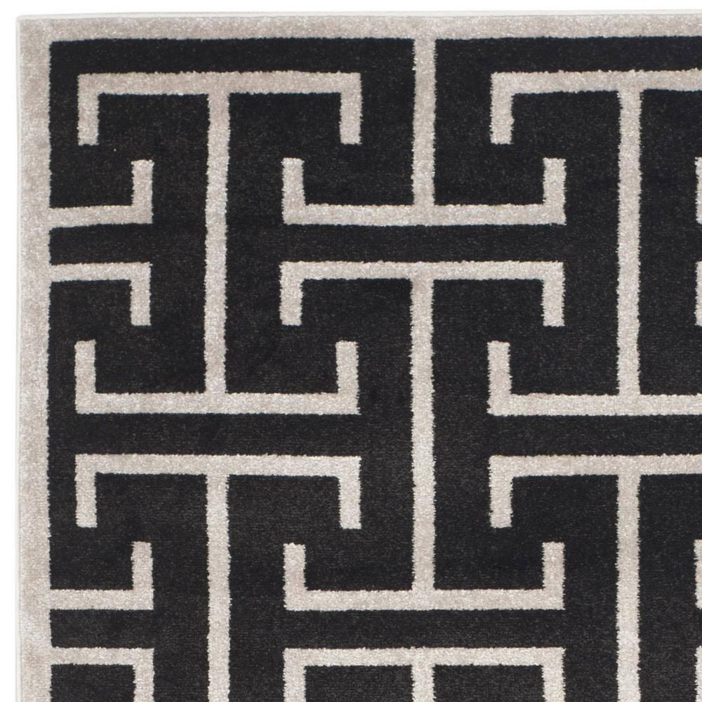 Amherst AMT404 Power Loomed Area Rug - Anthracite/Light Grey - 5'3"x8' - Safavieh.