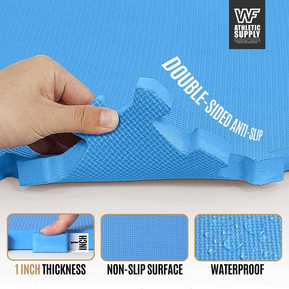 CAP CAP Interlocking Exercise Foam Mats, 24 SQ.FT Diamond, TATAMI, T-Pattern 1-Inch Thickness Tiles