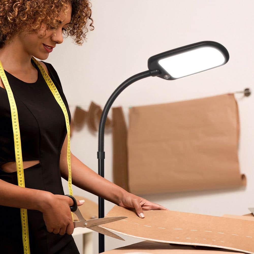 Brightech Litespan Slim 55 in. Industrial Dimmable LED Directional Task Floor Lamp