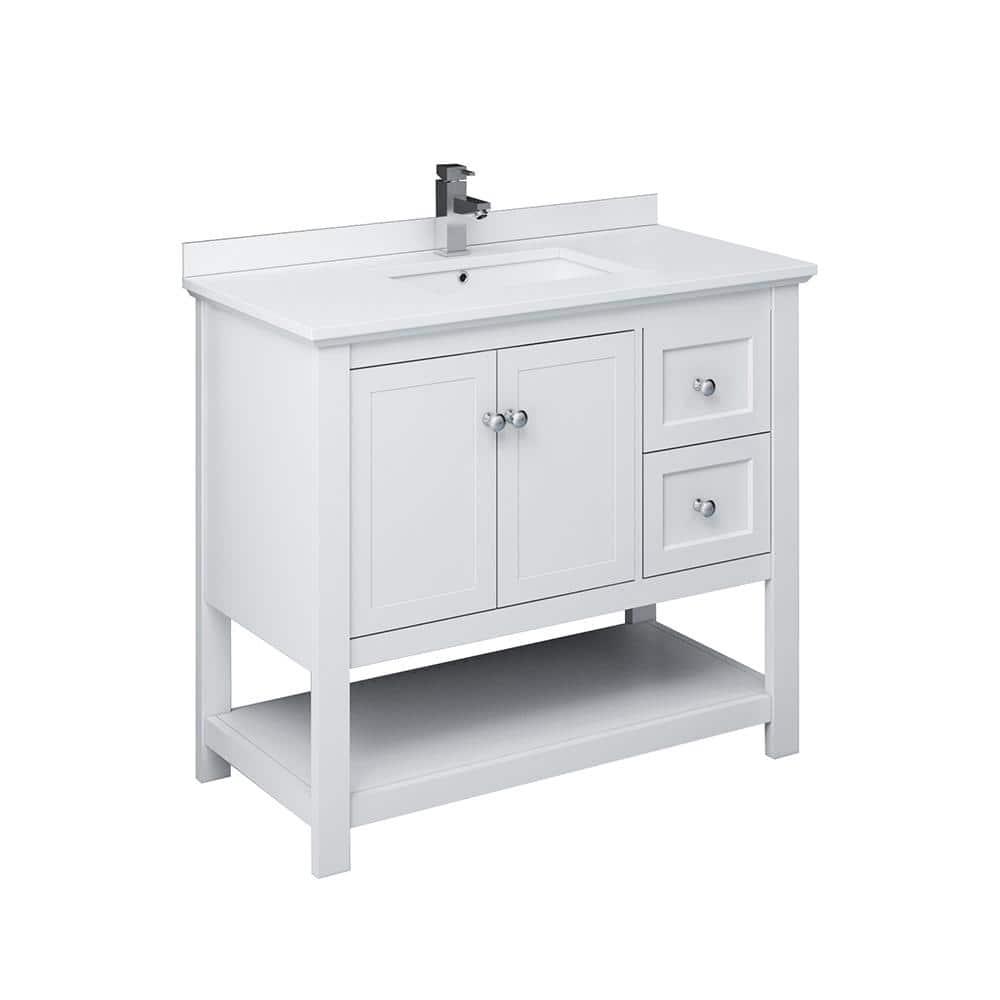 Fresca Manchester 42" Freestanding Single Sink Bathroom Vanity with Integrated Sink (Faucet Not Included)