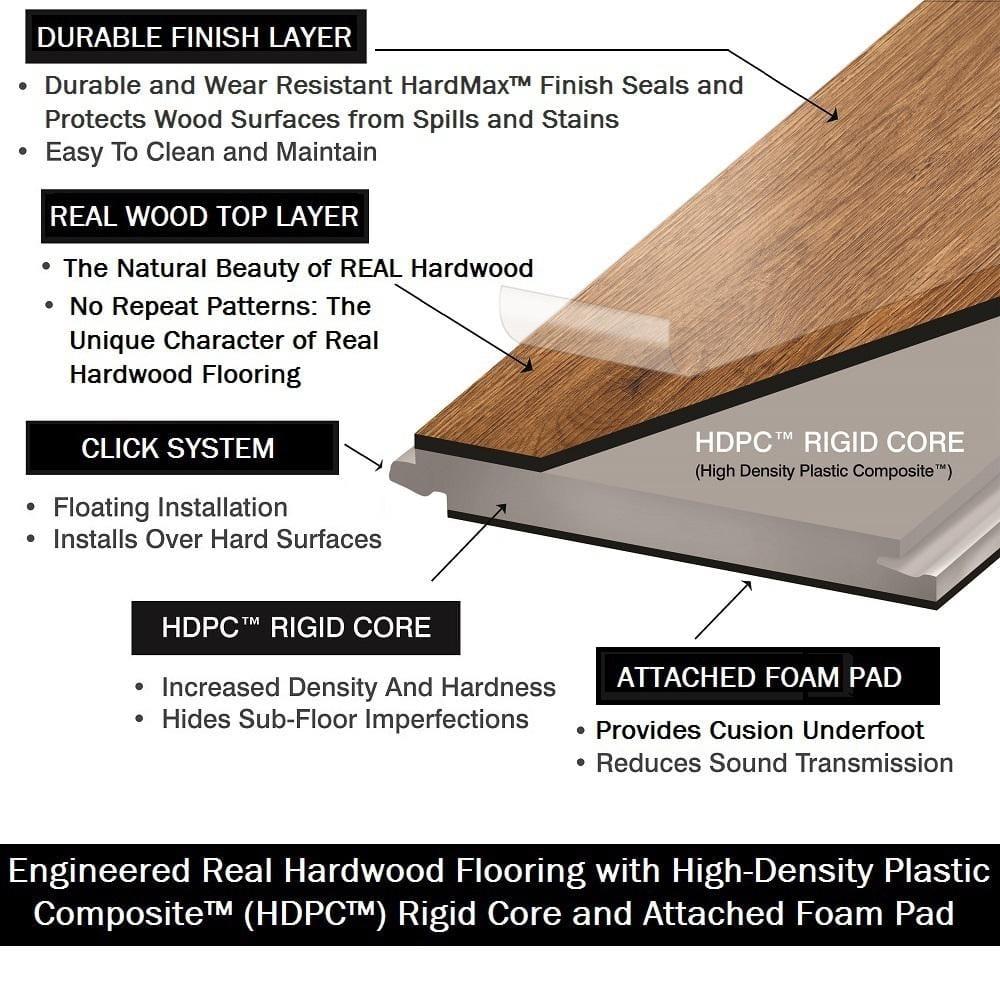 5'' W Waterproof Hardwood Flooring
