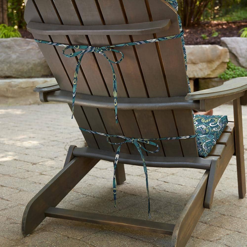 ARDEN Outdoor Foam Adirondack Cushion, Set of 2, 21.5 x 19, Water repellent, Fade Resistant, Foam Cushion for Adirondack Chairs 21.5 x 19