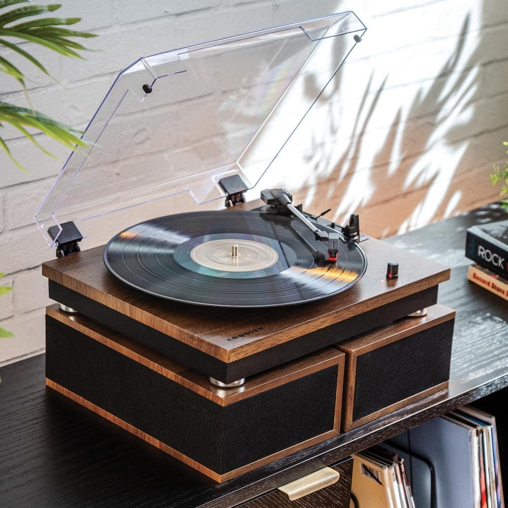 Crosley Riff Bluetooth Vinyl Record Player with Speakers, 3-Speed Turntable, 6 Modular Layouts