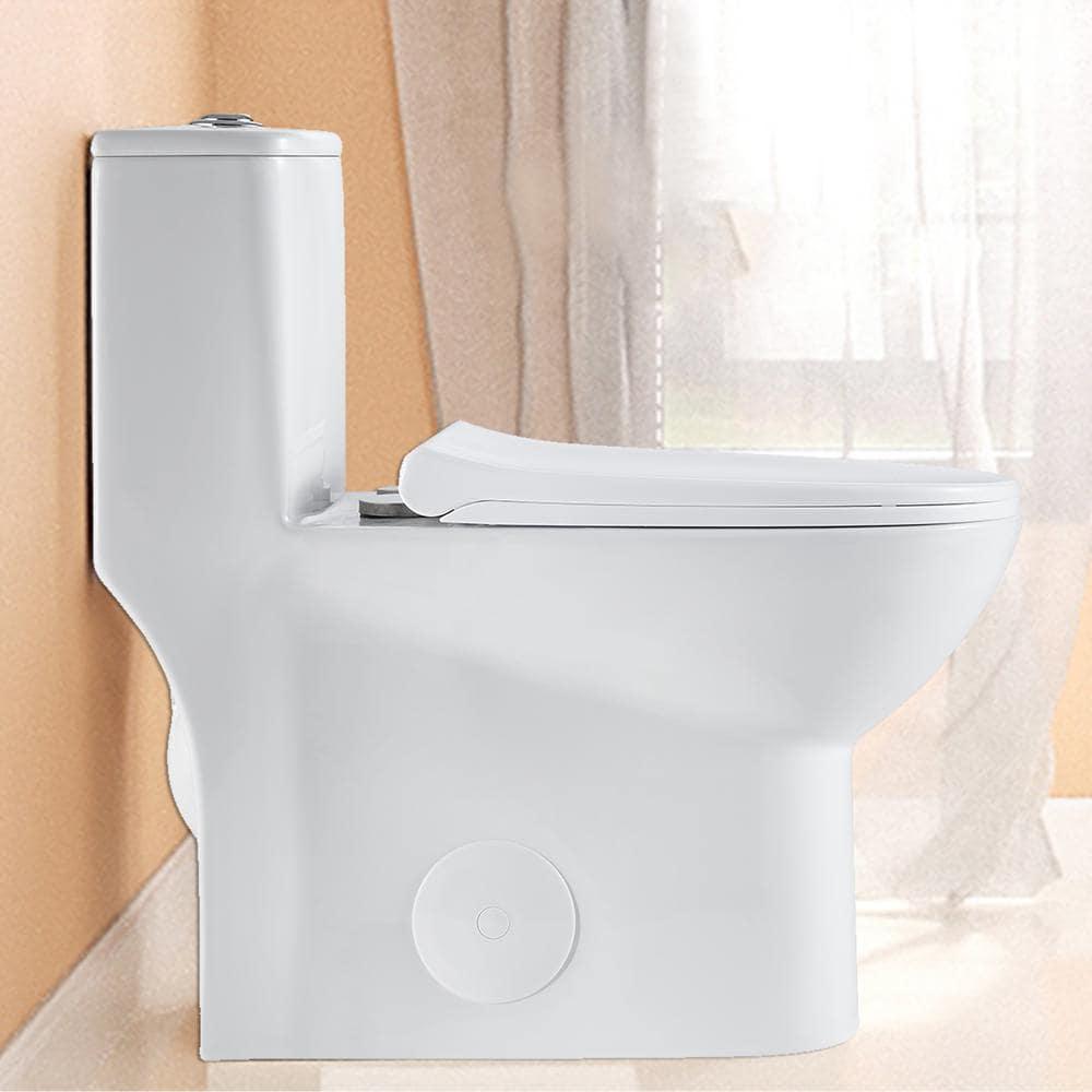 1.1/1.6 GPF Elongated Comfort Height Super Quite Flushing Floor Mounted One-Piece Toilet