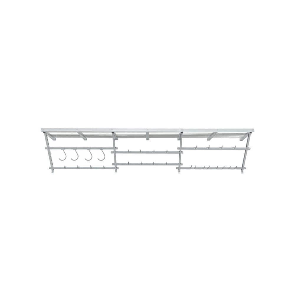 Garage Essentials 96" Adjustable Heavy-Duty Shelf Kit with Hooks
