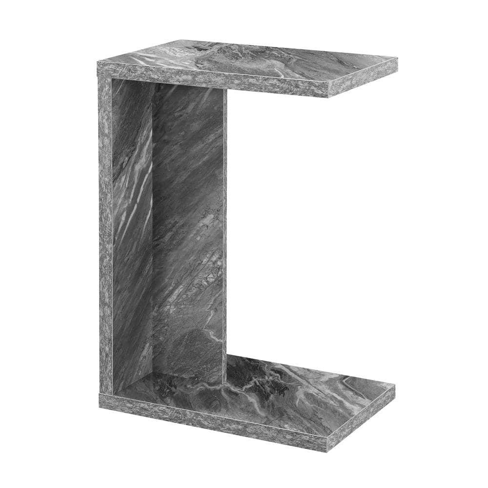 Convenience Concepts Northfield Admiral C End Table, Gray Faux Marble