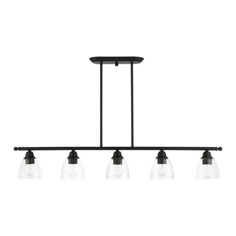 Livex Lighting Montgomery 5 - Light Chandelier in  Black