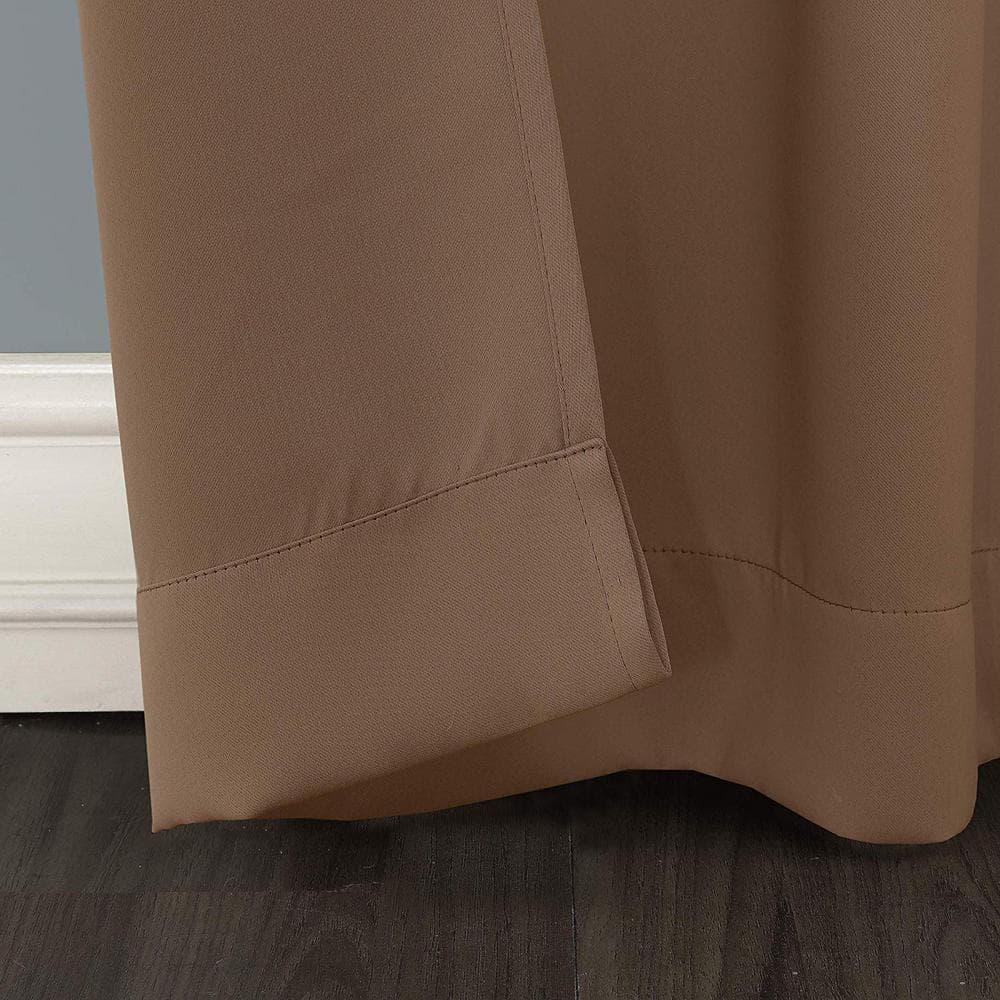 40"x95" Sun Zero Blackout Kenneth Energy Saving Grommet Curtain Panel Barley: Modern Thermal Insulated, Noise Reduction