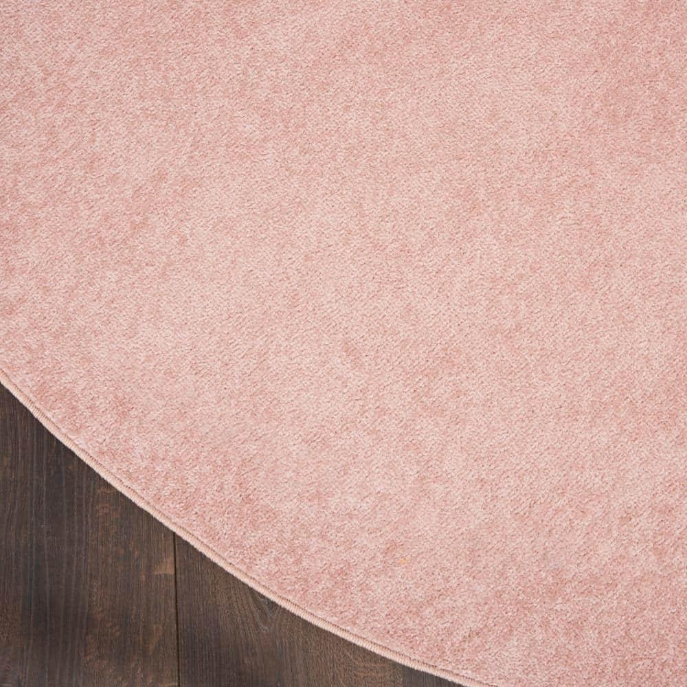 Nourison Essentials Easy Care Indoor Outdoor Area Rug - Pink 4' x Round