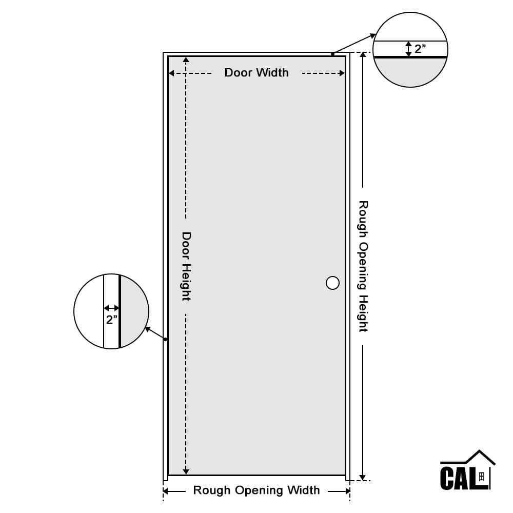 Calhome Stained Smooth Pine Wood Single Prehung Interior Door