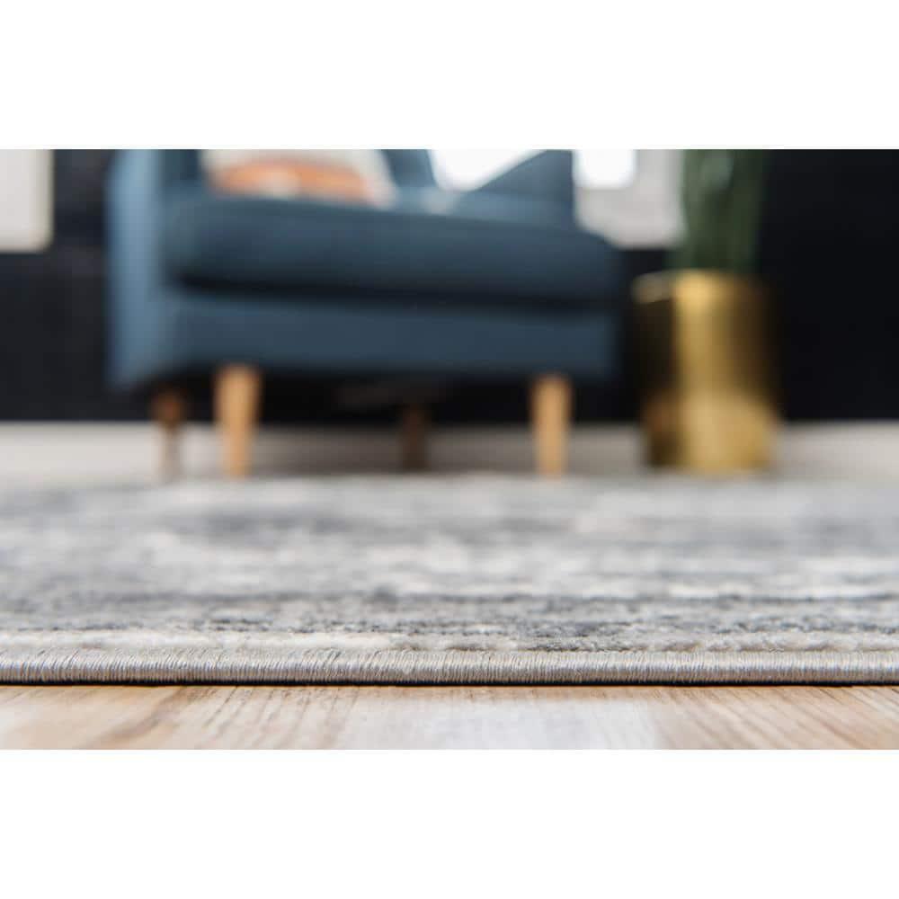 Unique Loom 9' 0 x 12' 0 Sofia Salle Garnier Gray Area Rug