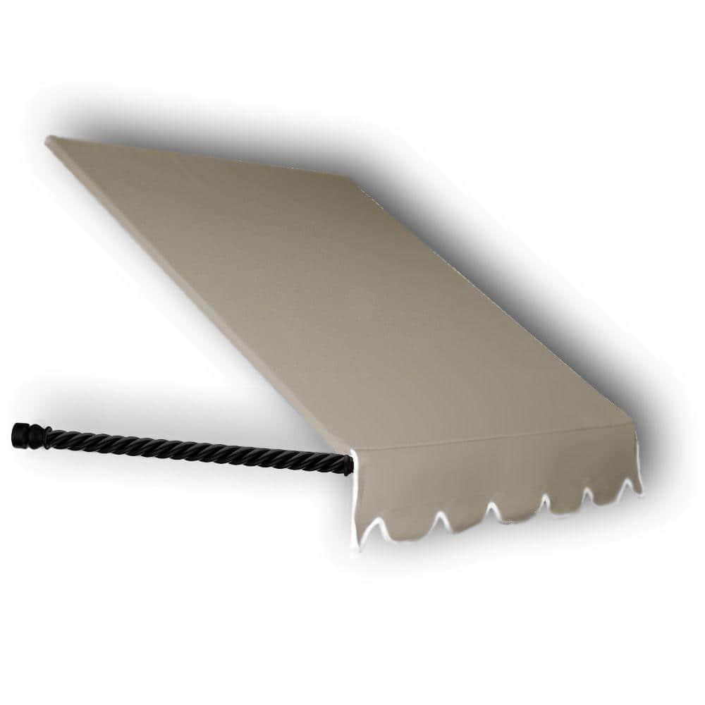 Awntech Santa Fe Acrylic Fabric Fixed Awning with Iron Rope Arms