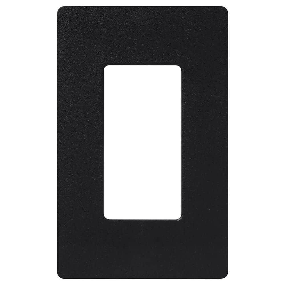 Black Gloss 1-Gang Decorator Wall Plate