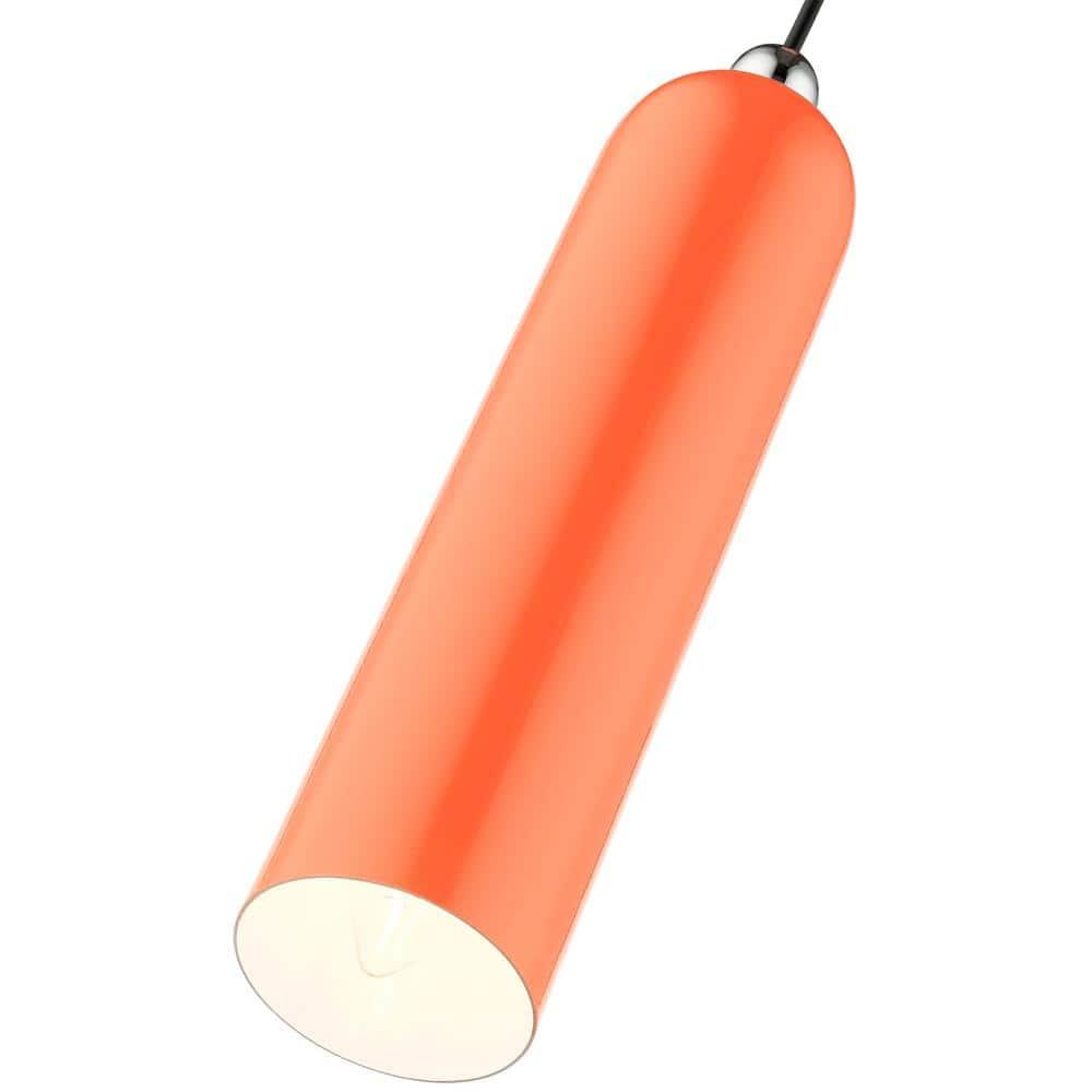 Livex Lighting Ardmore 1 - Light Pendant in  Shiny Orange