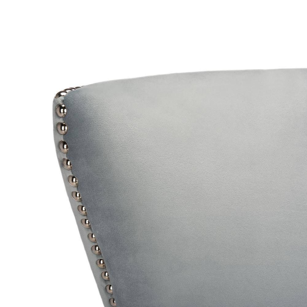 Geode Modern Wingback Chair - SFV4745 - Light Silver - Safavieh Couture