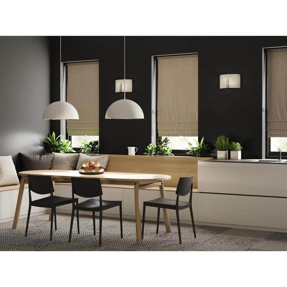 Progress Lighting, Perimeter, 1-Light Pendant, Brushed Nickel, White Interior Shade