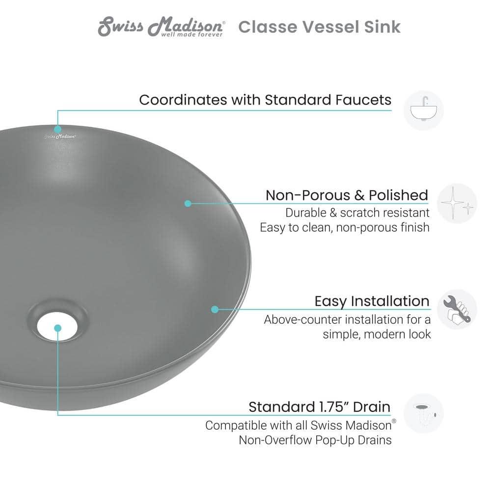 Swiss Madison Classe 16 Ceramic Sink SM-VS243