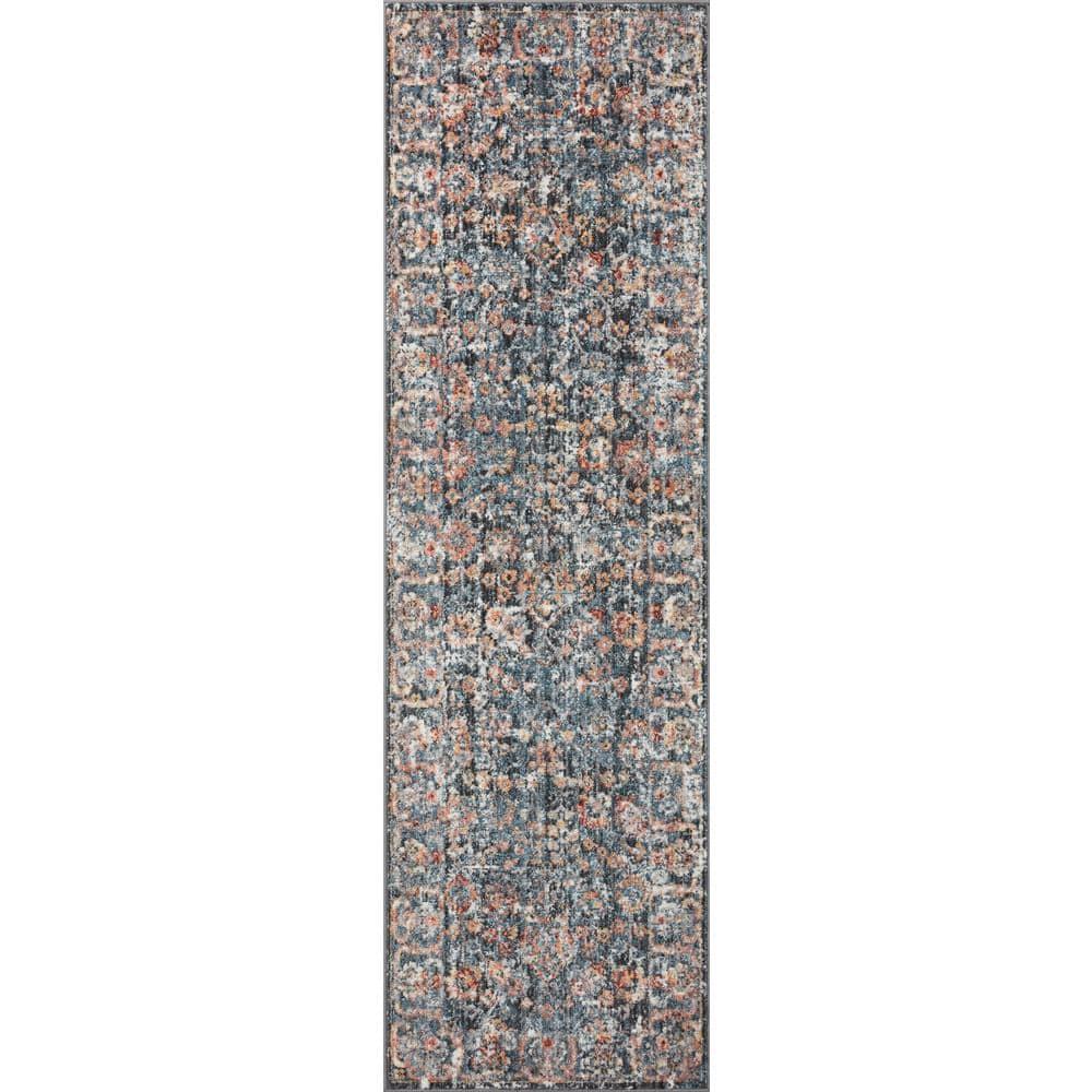 Loloi II Cassandra Collection CSN-05 Blue / Multi Oriental Area Rug 7'-10" x 10'
