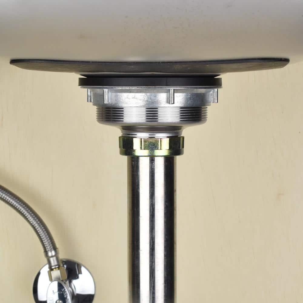 Sink Basket Strainer, Stainless Steel Body and Basket, Rubber Stopper w/ Metal Post