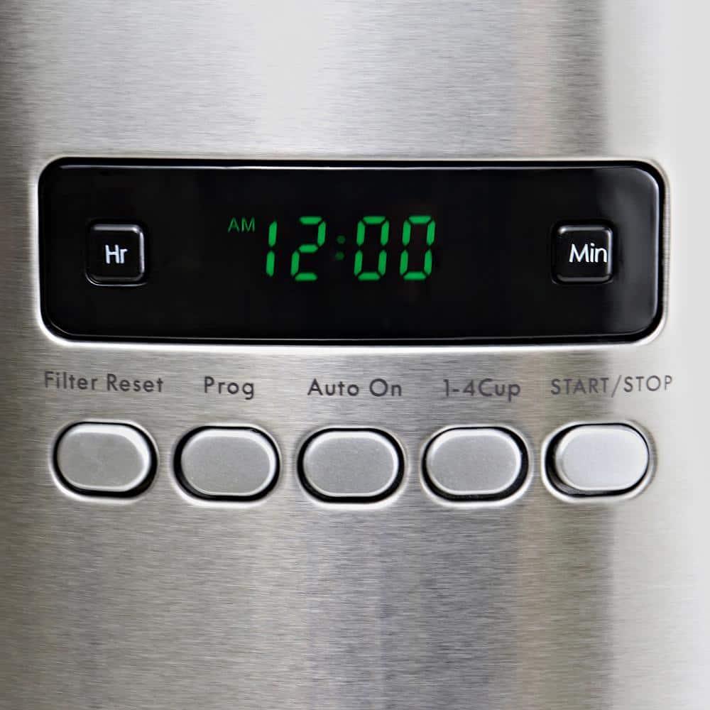 Kenmore Kenmore 12 Cup Programmable Coffee Maker, Stainless Steel, with Reusable Filter KKCM12S