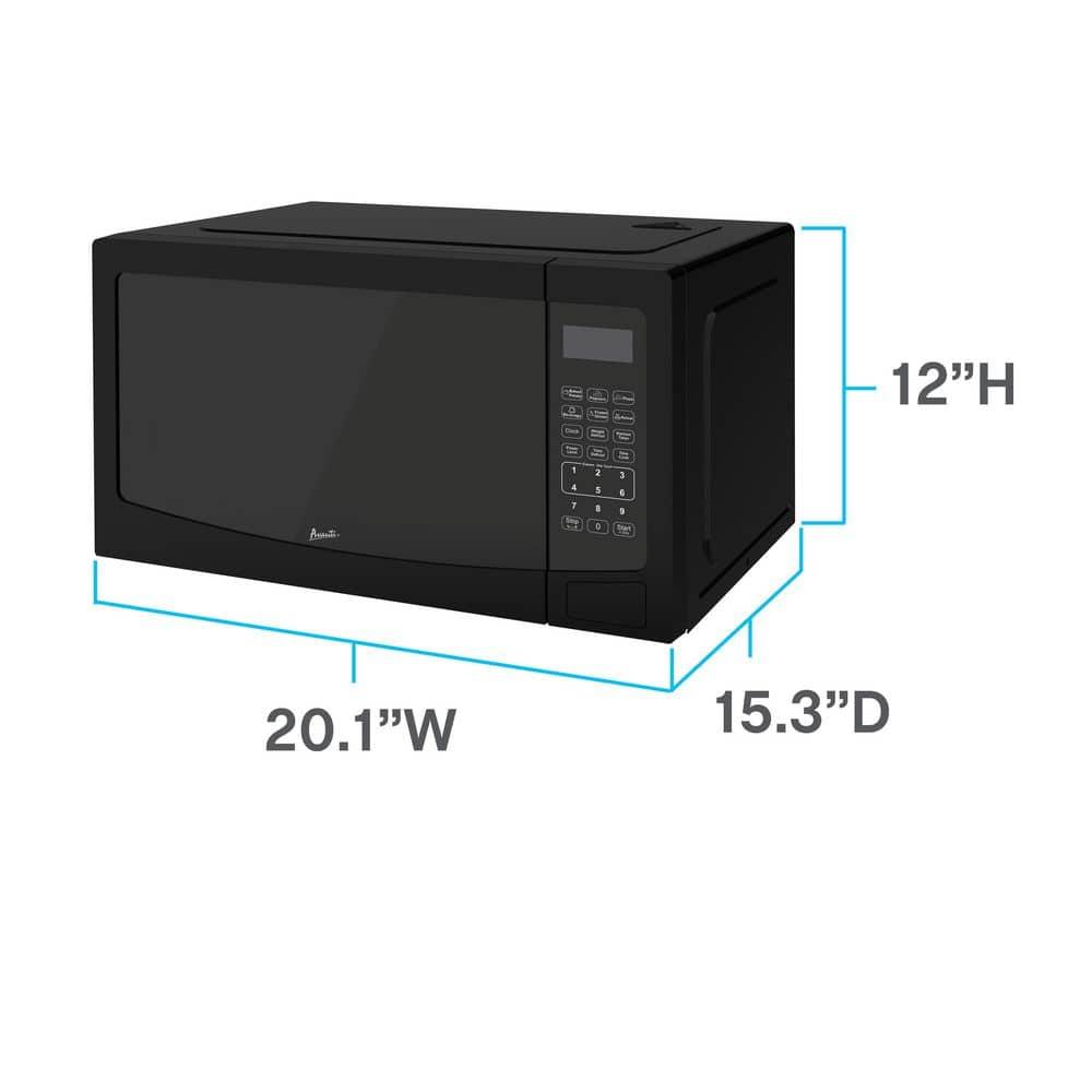 Avanti 1.1 cu ft Black Microwave 1000 W