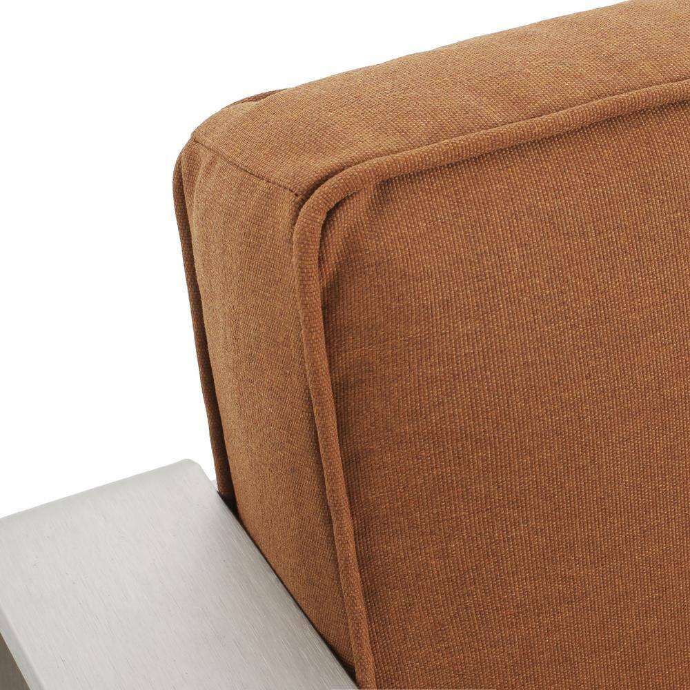Christopher Knight Home 2pc Cape Coral Outdoor Club Chair with Cushion Silver/Orange