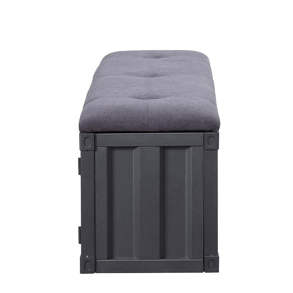 Acme Cargo Fabric Upholstered Storage Bench