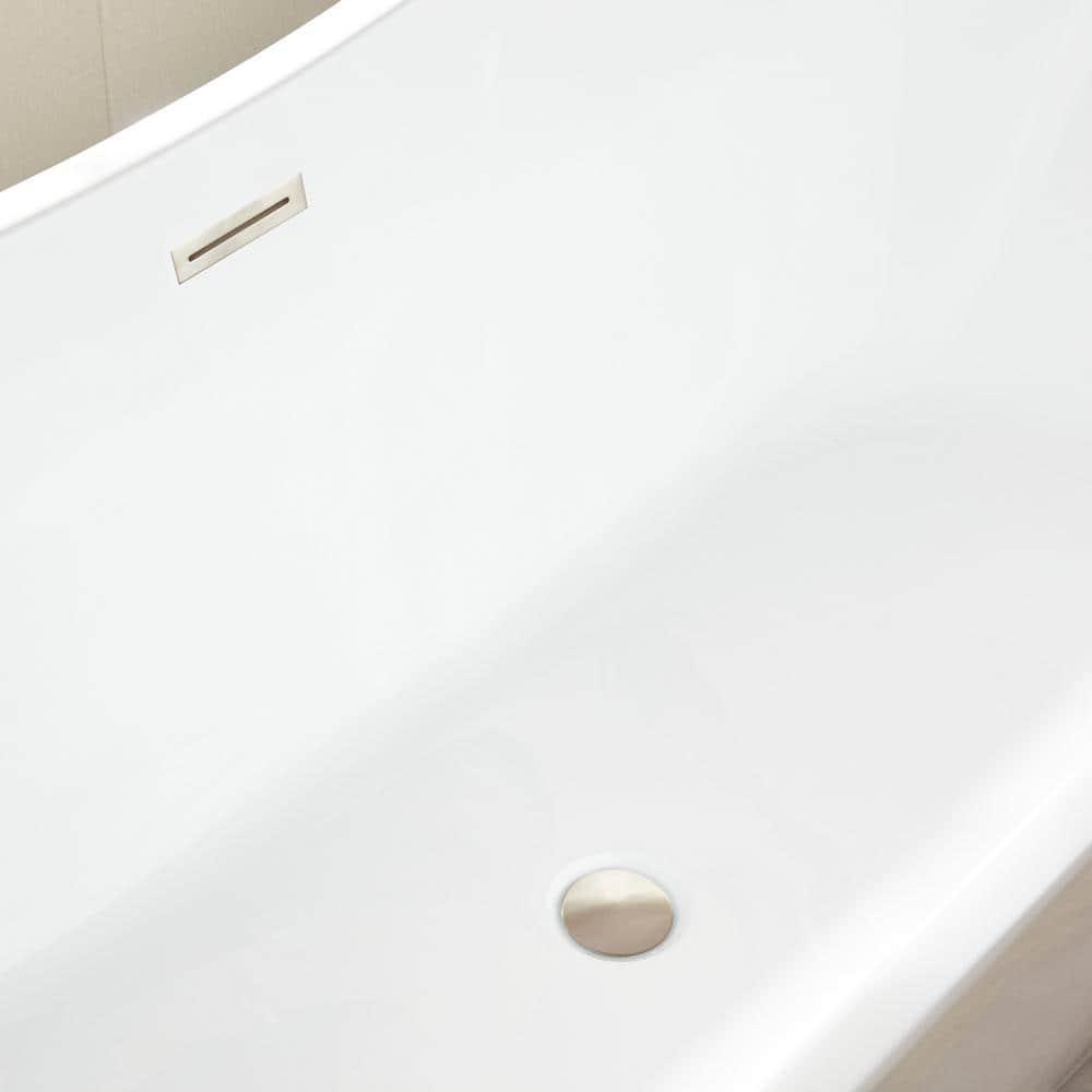 Ophelia 71" x 32'' Freestanding Soaking Acrylic Bathtub
