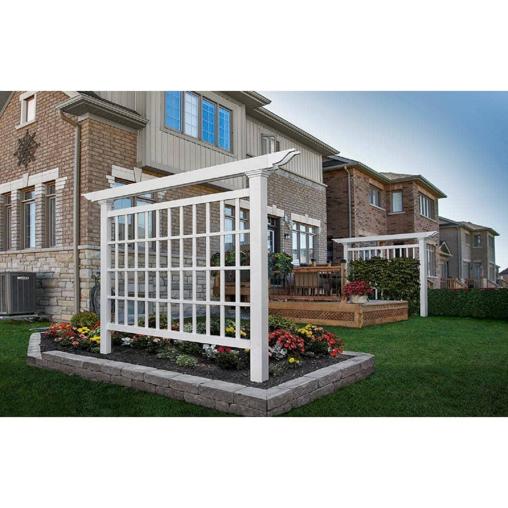 Vita Camden 90'' H x 4'' W Vinyl Lattice Panel Trellis