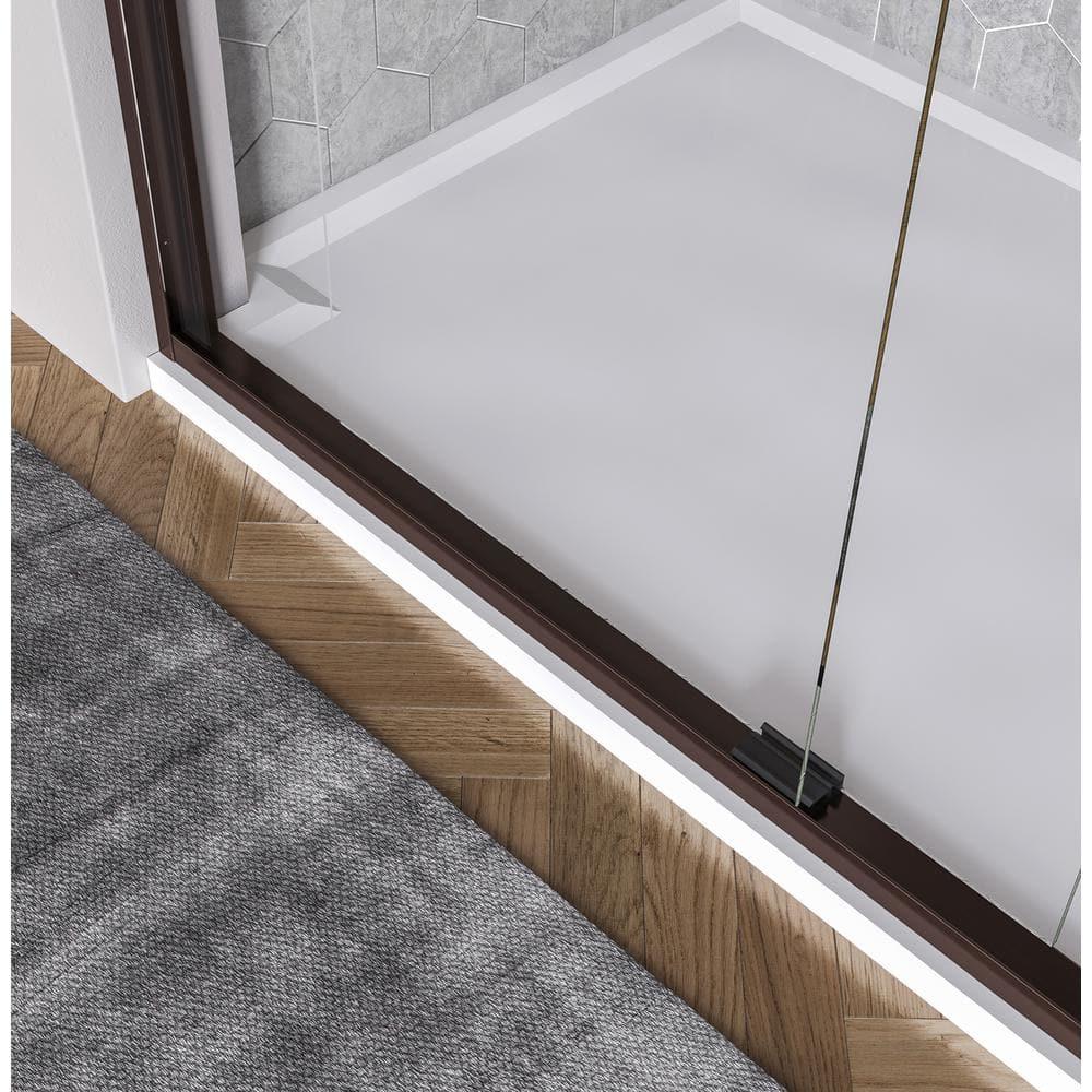 Rotolo 60" W x 70" H Semi-Frameless Shower Door