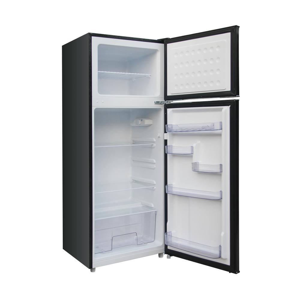 Hamilton Beach 7.5 Cu. Ft. Retro Top Freezer Refrigerator, Black