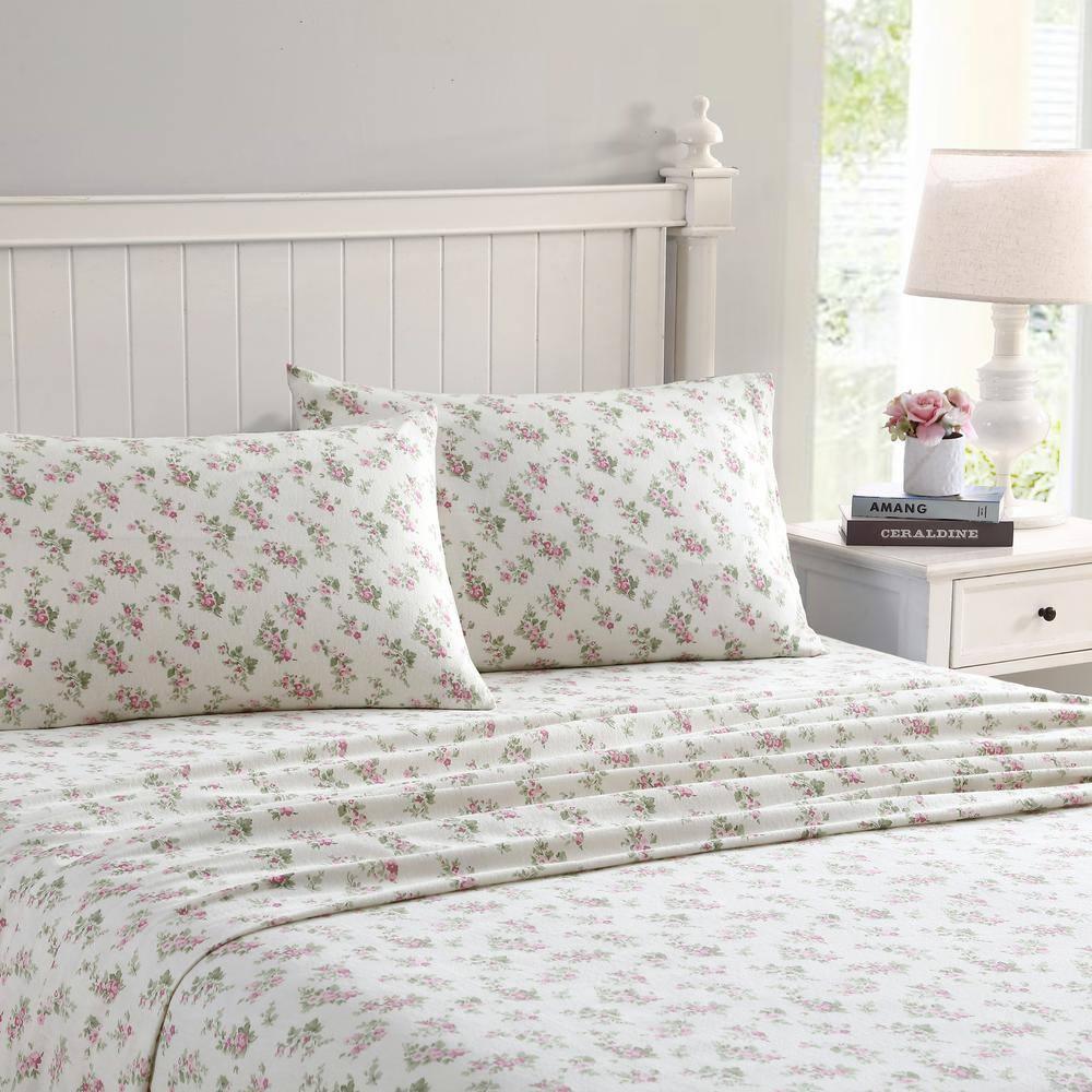 Laura Ashley Laura Ashley Cotton Flannel Cozy Sheet Sets