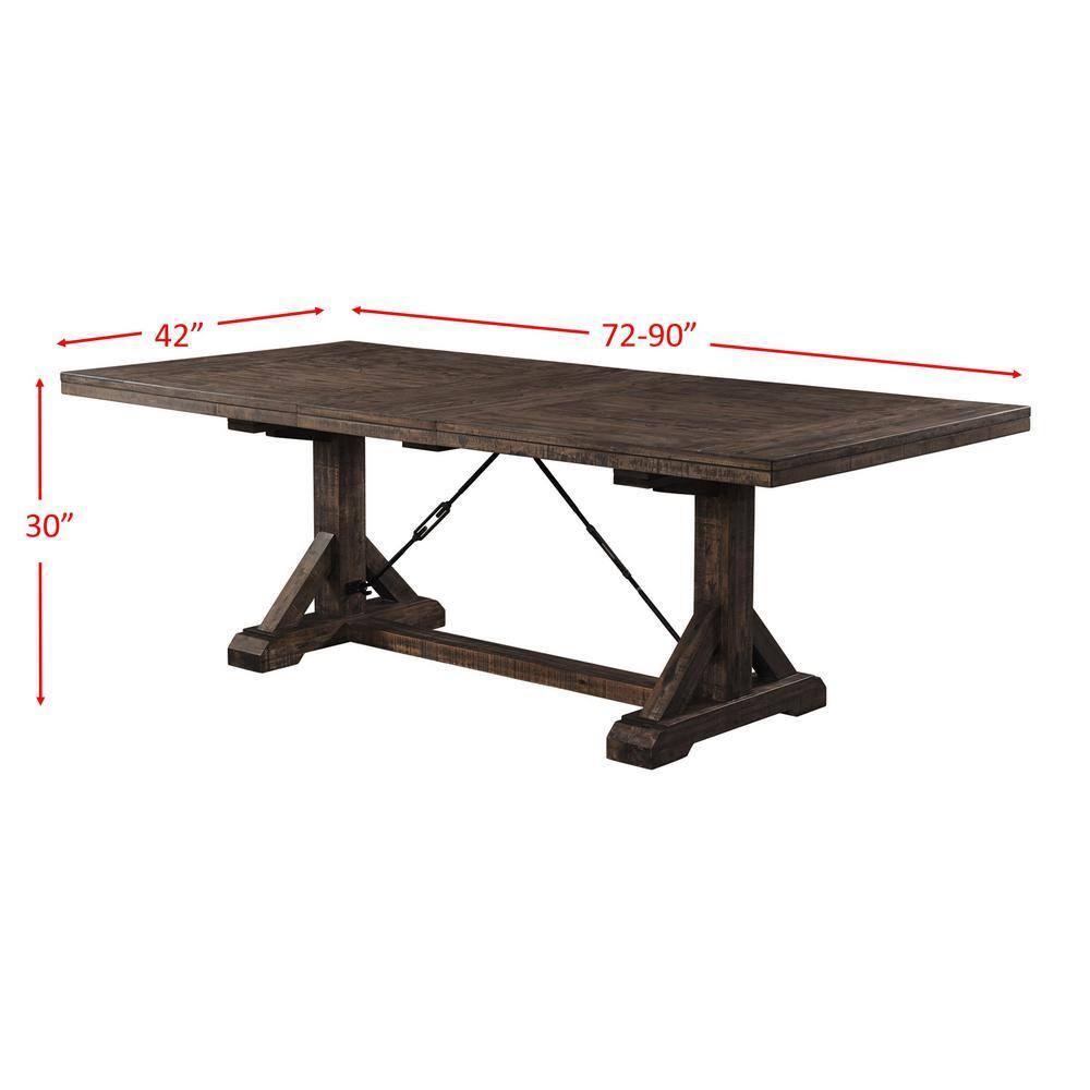 Picket House Furnishings Flynn 5 Piece Dining Set in Walnut