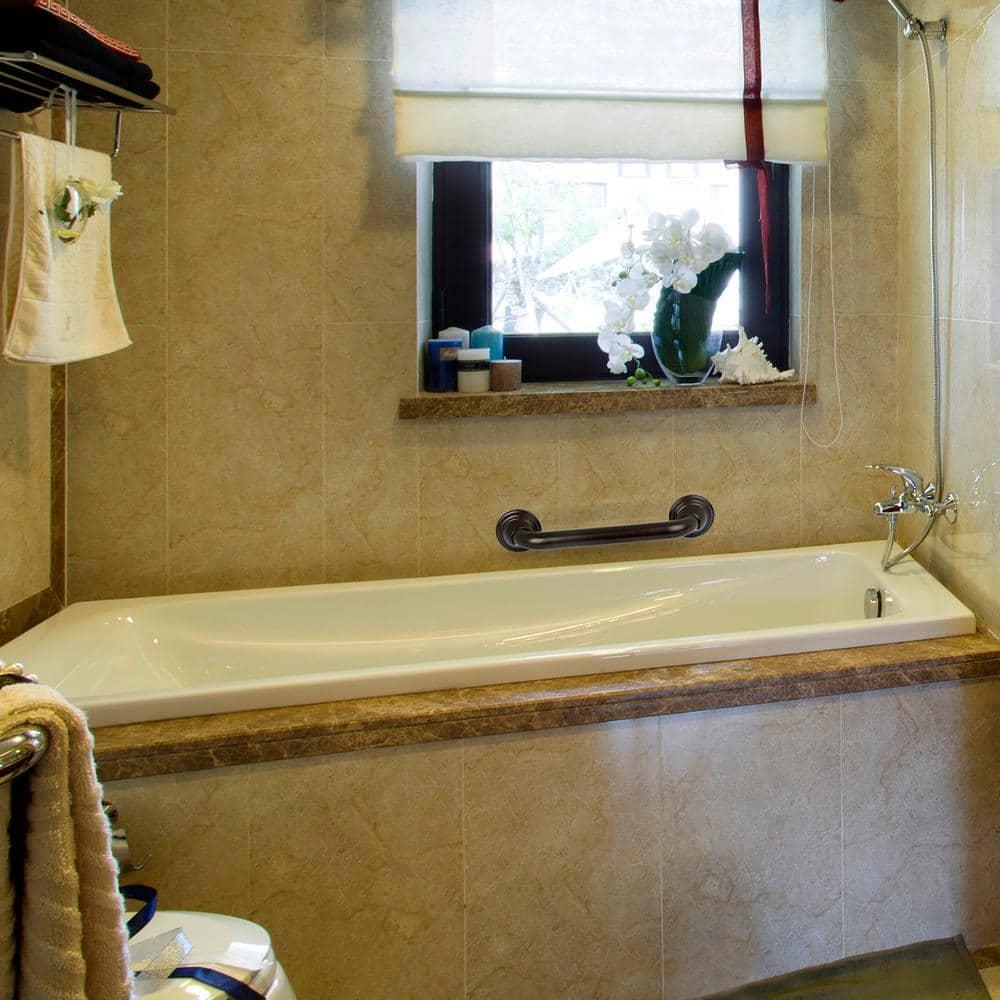 Utopia Alley GB12RB Decorative Shower Safety Grab Bar Oil Rubbed Bronze 12 inch