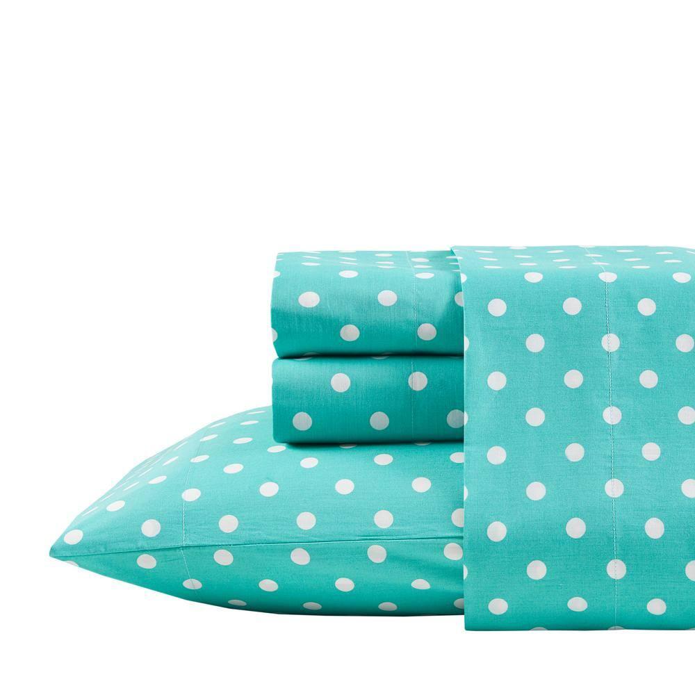 Mi Zone Polka Dot Polka Dot Printed 100% Cotton Sheet Set