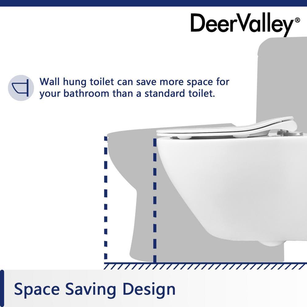 Liberty 1.6 GPF Elongated Wall Hung Toilets (Seat Included)
