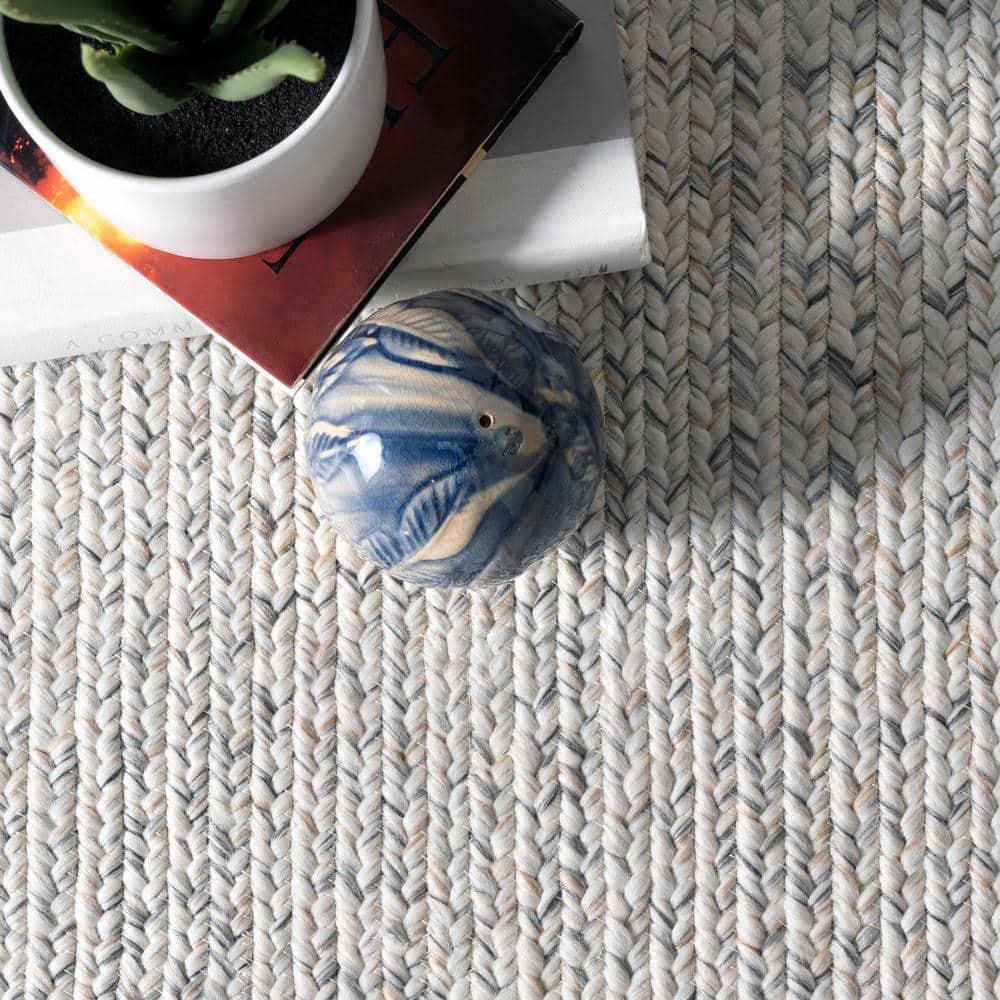 nuLOOM Wynn Braided Indoor/Outdoor Ivory 2' x 3' Casual Area Rug