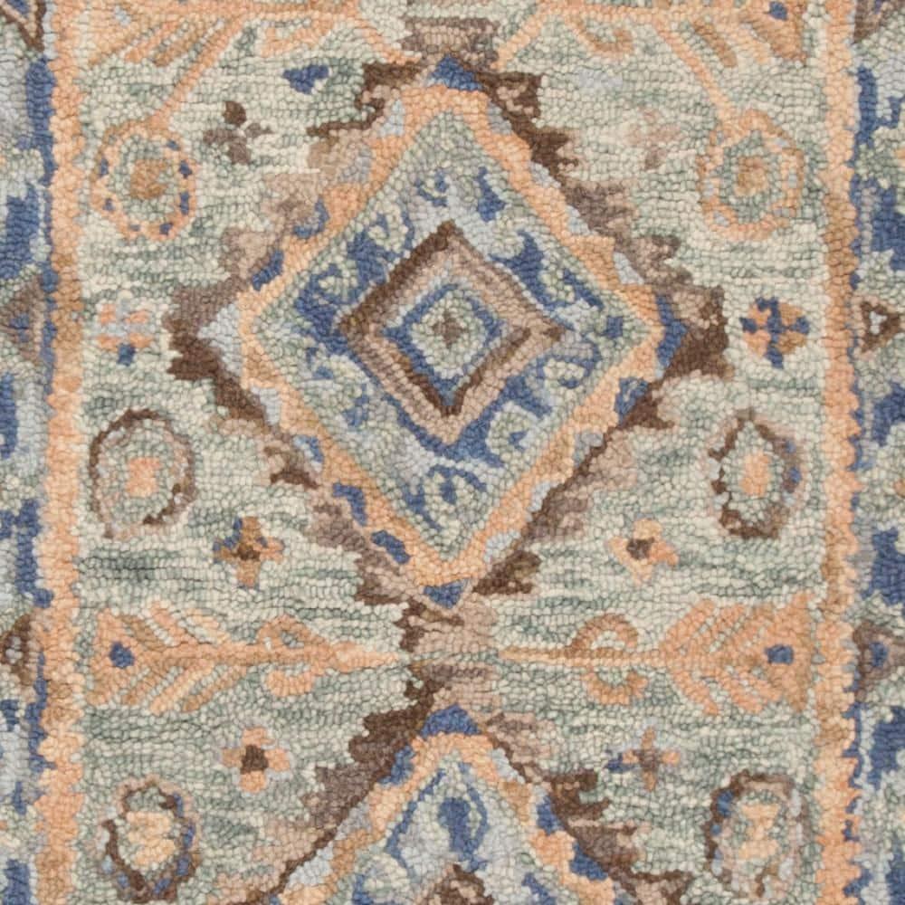 Aspen APN504 Hand Tufted Accent Rug - Blue/Beige - 2'3"x5' - Safavieh.
