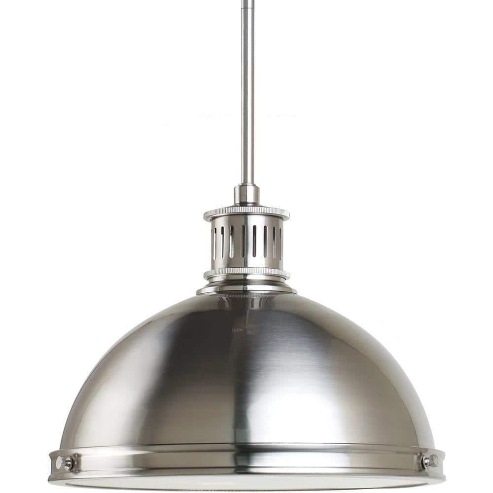 Pratt Street Metal 2-Light Brushed Nickel Pendant