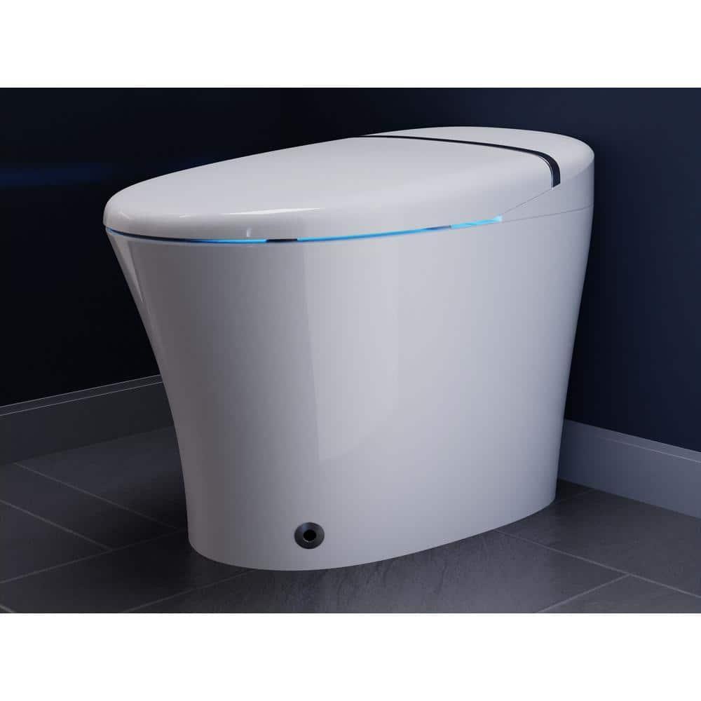 ANZZI Envo 1.28 Gallons GPF Elongated Comfort Height Floor Mounted Bidet Toilet (Seat Included)