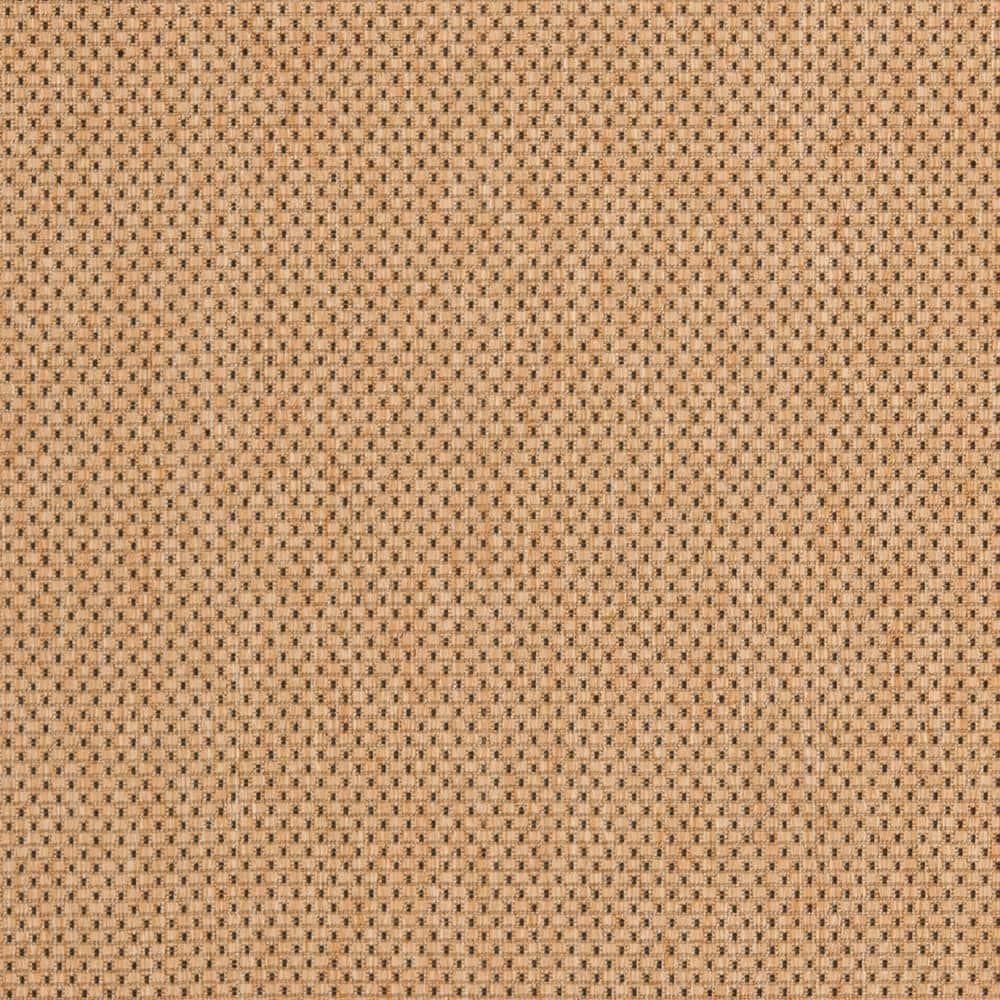 SAFAVIEH Courtyard Justine Bordered Indoor/Outdoor Area Rug, Natural/Gold, 2'7" x 5'