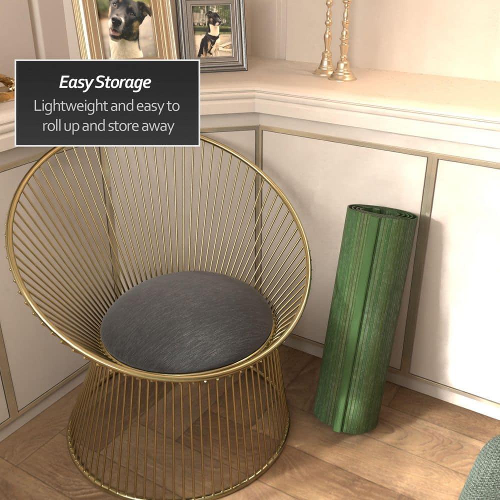 2 ft. Short Bamboo Wave Screen - Distressed Green