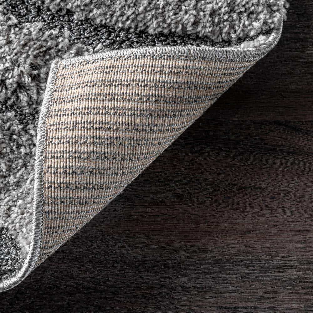 Nuloom Carolyn Abstract 4x6 Shag Indoor Area Rug for Living Room Bedroom Dining Room Nursery, Dark Grey